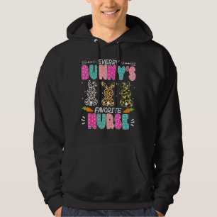 Every Bunny's Is Favourite Nurse Cute Bunnies East Hoodie