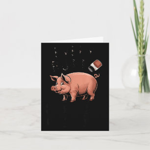 Every butt deserves a good rub - pig bbq pork card