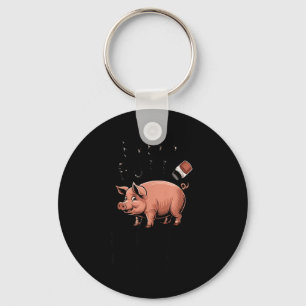 Every butt deserves a good rub - pig bbq pork key ring