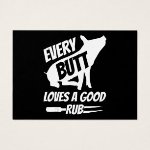 Every Butt Loves A Good Rub Funny Pig Pork BBQ