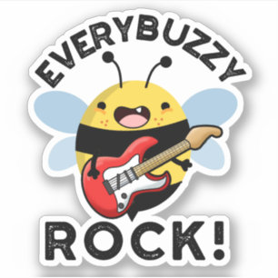 Every Buzzy Rock Funny Music Bee Pun 