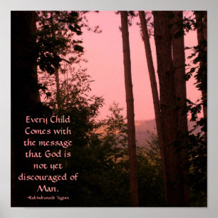 Every Child Comes withthe message...Poster Poster