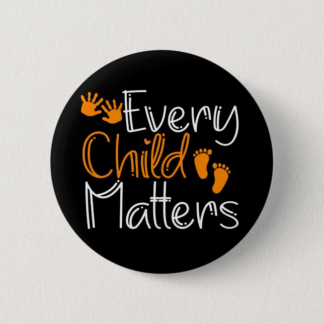 Every Child Matters Orange 6 Cm Round Badge (Front)