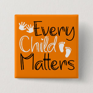  Every Child Matters, Orange Orange Day 15 Cm Square Badge