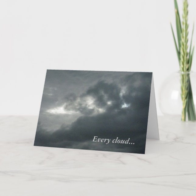 Every cloud has a silver lining card (Front)