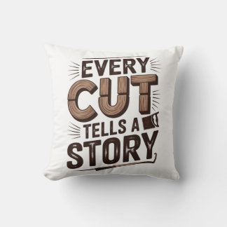 Every Cut Tells a Story – Rustic Woodworking  Cushion