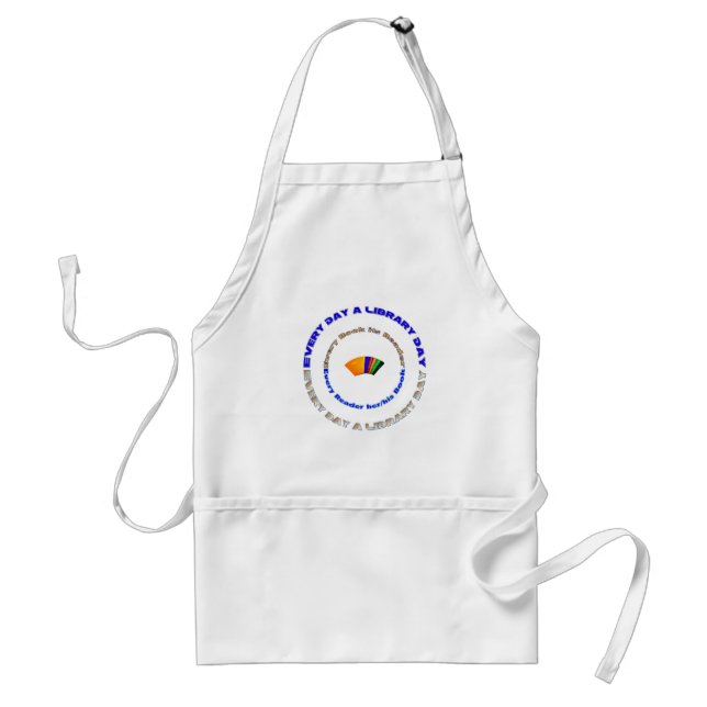 Every Day a Library Day Standard Apron (Front)