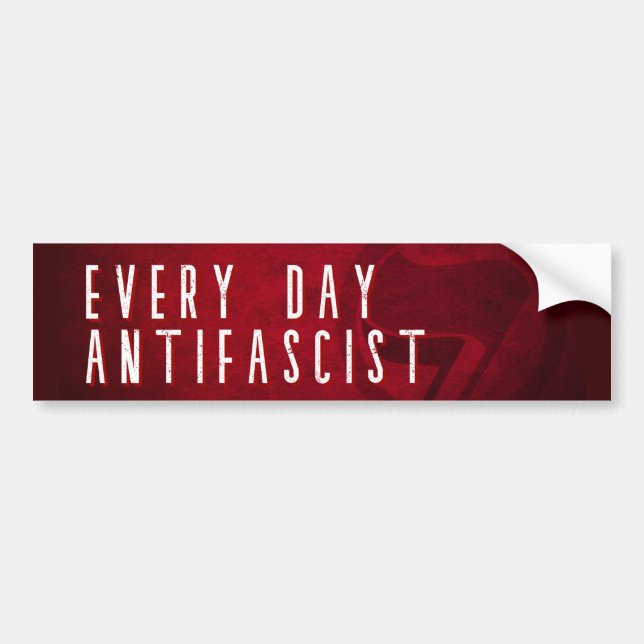 Every Day Antifascist Bumper Sticker (Front)
