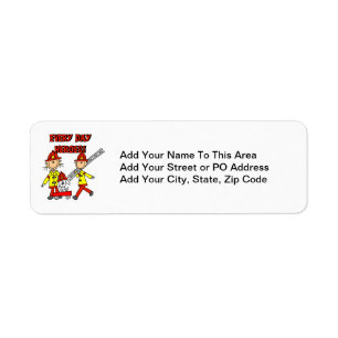 Every Day Heroes Firefighters T-shirts and Gifts Return Address Label