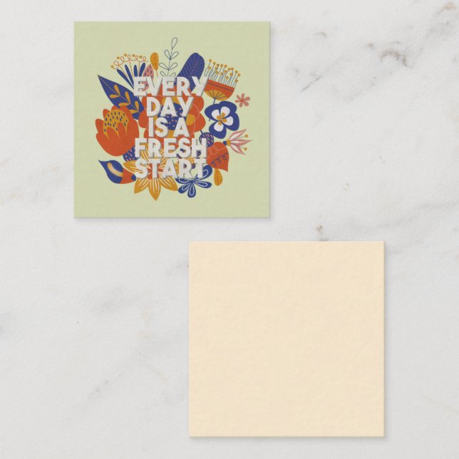 Every Day is a Fresh Start Card (Front/Back)