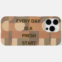 Every day is a fresh start