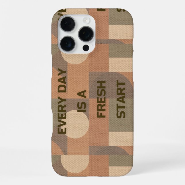 Every day is a fresh start iPhone case (Back)