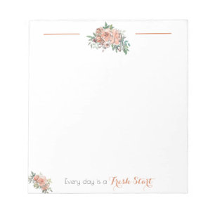 Every Day is a Fresh Start Positivity Quote Notepad