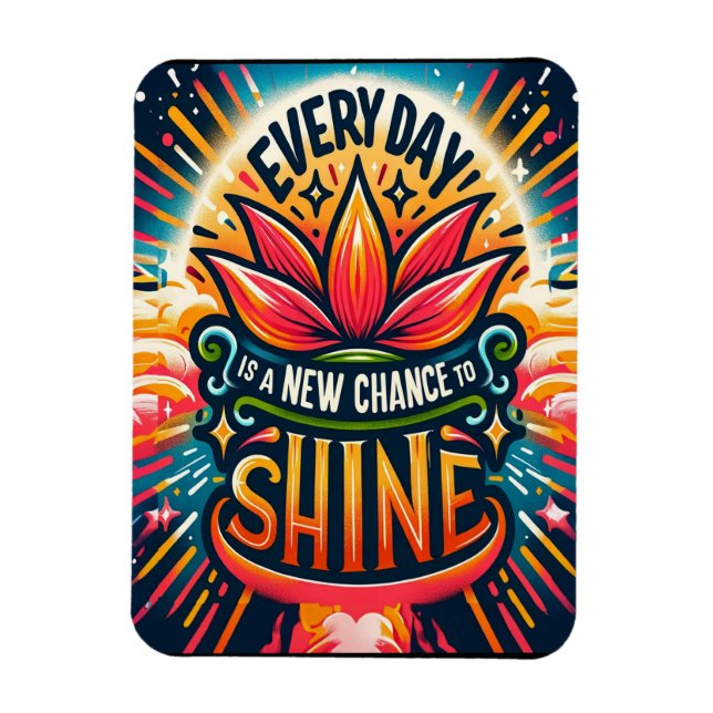 Every Day is a New Chance to Shine Magnet (Vertical)