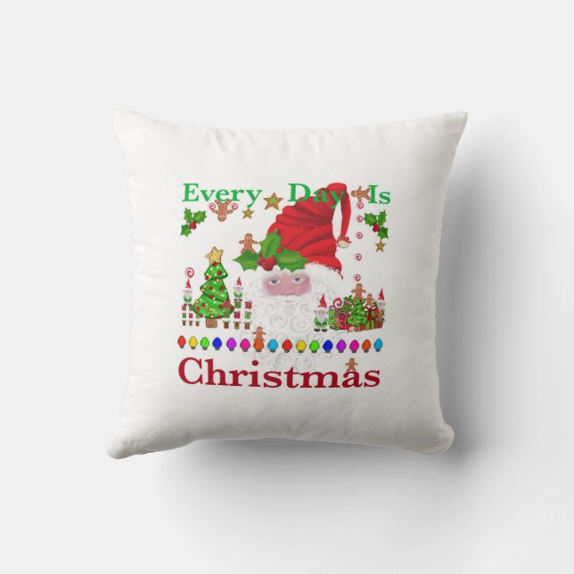Every Day Is Christmas Cushion (Back)