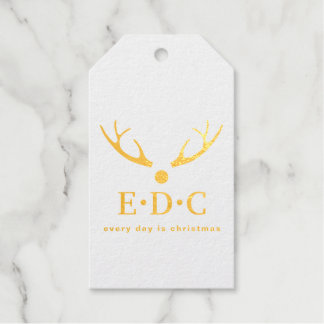 Every Day is Christmas Foil Stamped Gift Tags