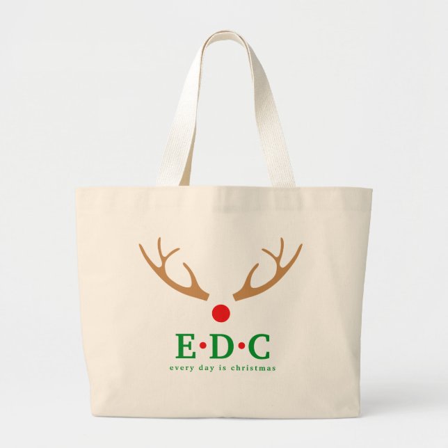 Every Day is Christmas Large Tote (Front)
