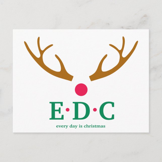 Every Day is Christmas Postcard (Front)