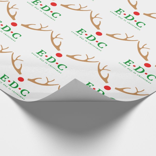 Every Day is Christmas  Wrapping Paper (Corner)