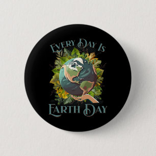 Every Day Is Earth Day Climate Change Environment 6 Cm Round Badge