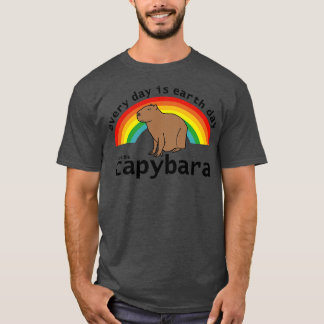 Every Day is Earth Day Says the Capybara T-Shirt