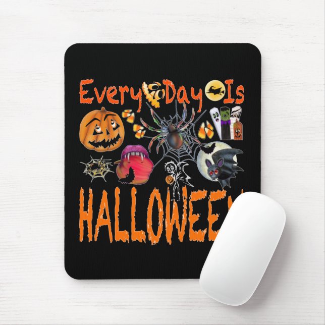 Every Day Is Halloween Mouse Pad (With Mouse)