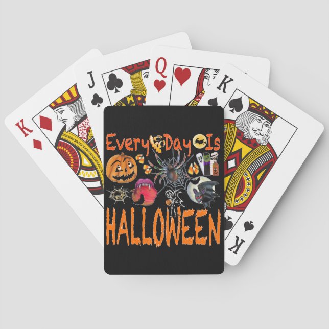 Every Day Is Halloween Playing Cards (Back)