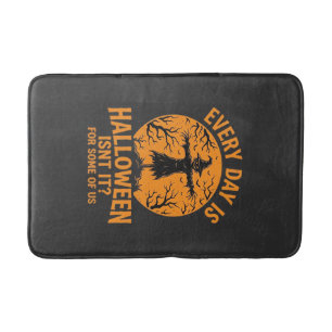Every Day Is Halloween Scarecrow Witch Design_1 Bath Mat