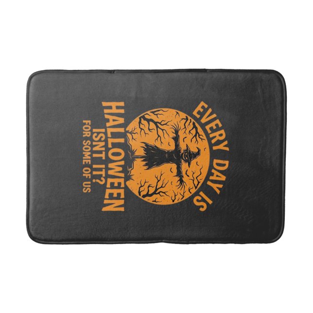 Every Day Is Halloween Scarecrow Witch Design_1 Bath Mat (Front)