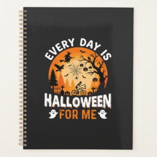 Every Day Is Halloween Vintage T Shirt Design Planner