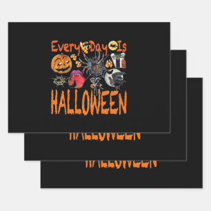 Every Day Is Halloween Wrapping Paper Sheet