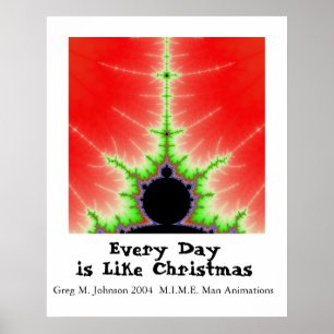 Every Day is Like Christmas Poster