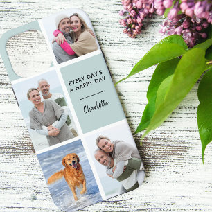 Every Days a Happy Day 4 Photo Initials Seafoam iPhone 12 Pro Max Case