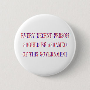 Every decent person 6 cm round badge