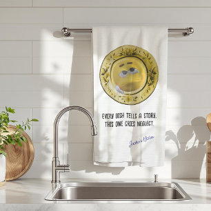 Every Dish Tells a Story, Funny Personalized  Tea Towel