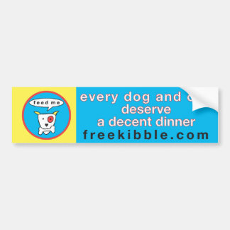 "every dog and cat" bumper sticker