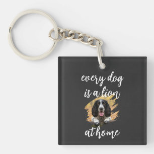 Every Dog Is a Lion at Home – Custom Dog Photo Key Ring