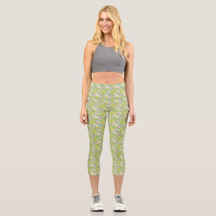 Every Flower Blooms In Its Own Time Capri Leggings