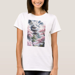 "Every Flower Blooms" Inspirational Cherry Blossom T-Shirt