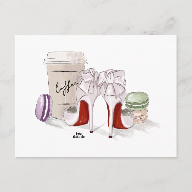 Every Glamourous Morning Postcard (Front)