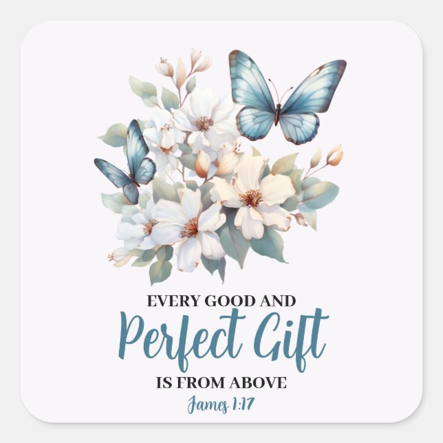 Every Good And Perfect Gift Christian Sticker (Front)