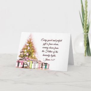 Every Good and Perfect Gift James 1:17, Christmas Holiday Card