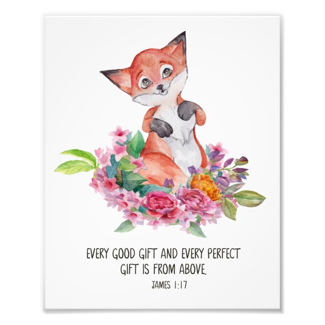Every Good And Perfect Gift, Scripture James 1:17  Photo Print (Front)