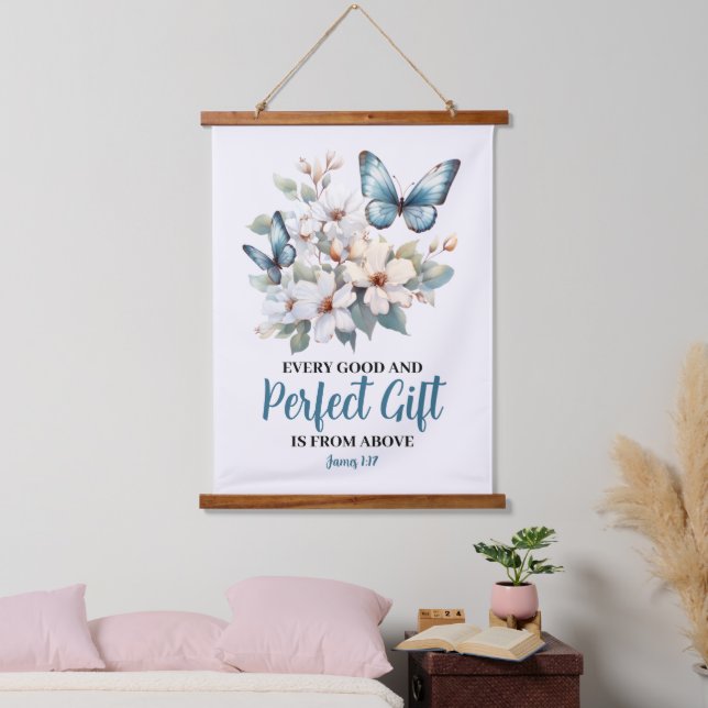Every Good And Perfect Gift Wood Tapestry (Bedroom)