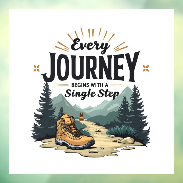 Every Journey Start With a Single Step Hiking (Sheet 3)