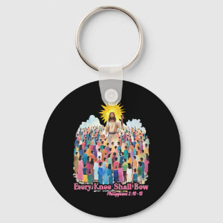 Every Knee Shall Bow Christian Easter Day  Key Ring