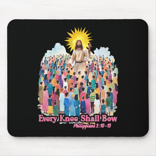 Every Knee Shall Bow Christian Easter Day  Mouse Pad (Front)