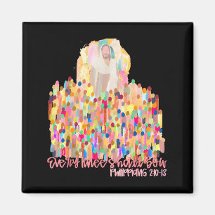 Every Knee Shall Bow Christian Jesus Bible Verse E Magnet