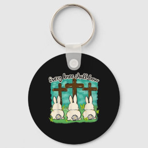 Every Knee Shall Bow Easter Bunny Women’s Kids Key Ring