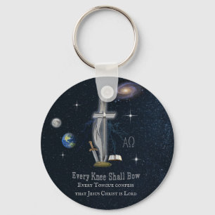 Every knee shall bow  key ring
